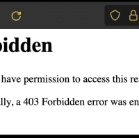 403 Permission Error Fix